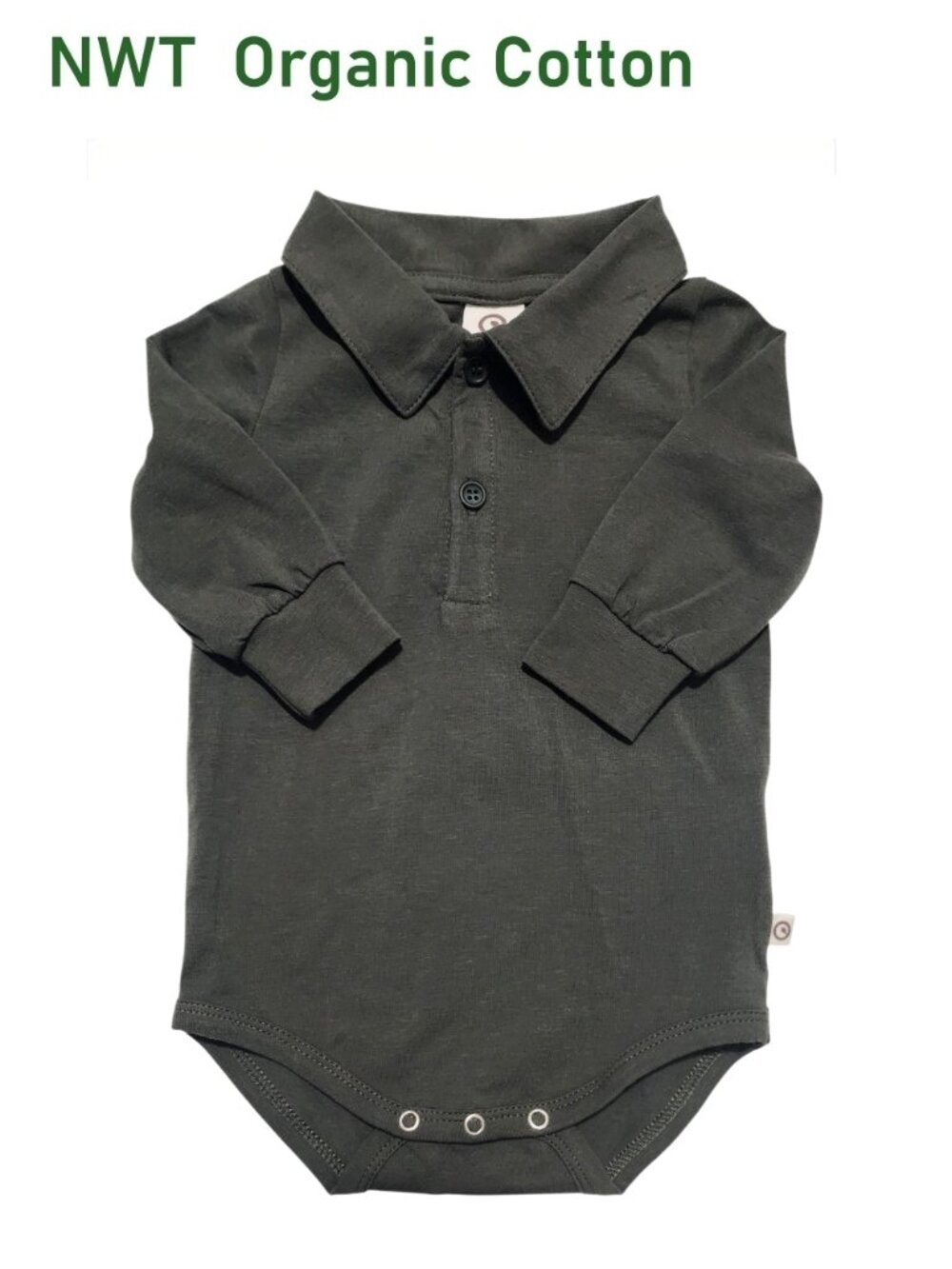 MUSLI of Denmark Organic Cotton "Deep Suit" Long Sleeve Bodysuit size 3-6M